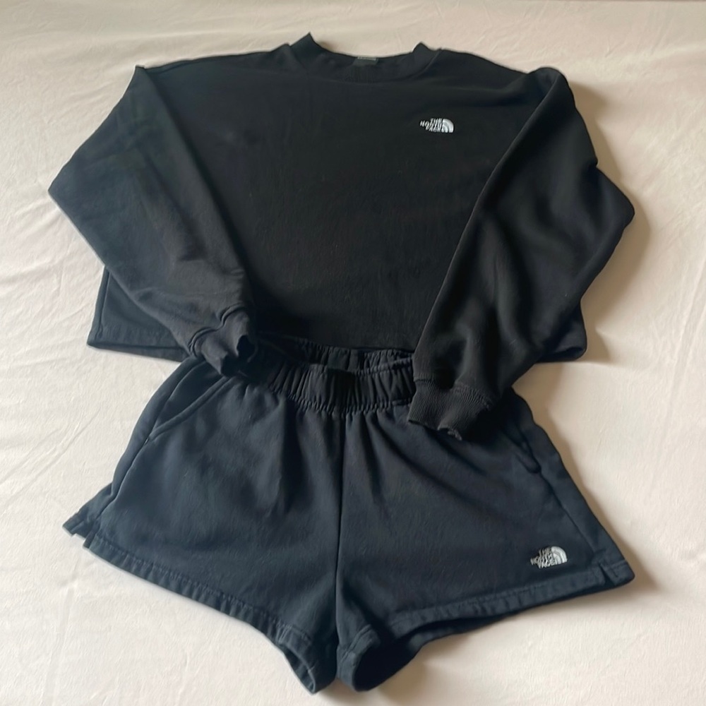 Last week before is out of market. The North Face sweater and short combo.